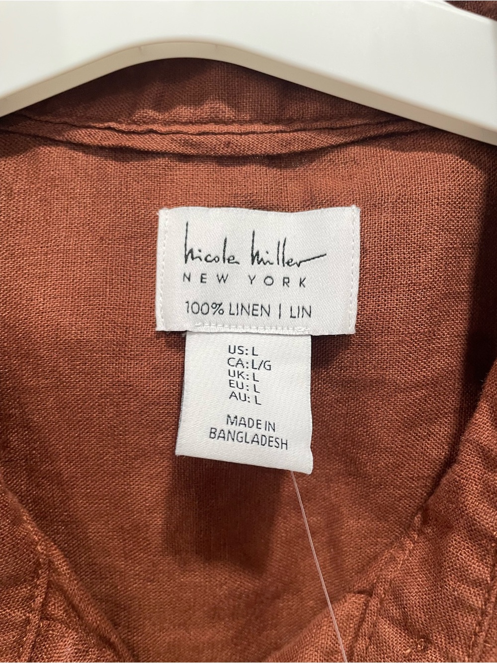 C&C California Pink Stripe & Rust Brown Sleeveless Button-Front Tops - Picture 6 of 8